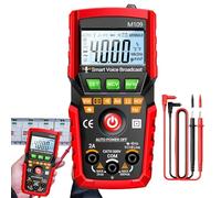 Testeur de Tension Multimètre | Multimètre Multifonction Grande Précision,Outil de Test Électronique avec Diffusion Vocale Automatique pour Dépannage Équipement Maintenance Quotidienne Électriciens Ré