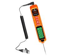 Testeur de Tension - Outil de Diagnostic pour Circuits - Testeur Circuit Voiture Écran LED avec Câble à Ressort et Sonde,Pour Camping-Cars, Poids Lourds, Batterie