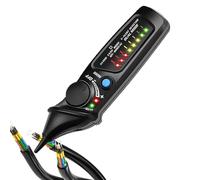 Testeur De Tension - Sans Contact Avec Détecteur D'interruptions Et Test Continuité | Tournevis Recherche Phase Avec Buzzer Torche | Pour Électriciens Maison Automobile Industriel Entretien