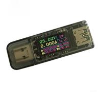 Testeur de tension USB 5 A avec écran couleur IPS affiche la capacité de puissance Protocoles de charge rapide .0 .0 AFC FCP pour test d'appareil USB