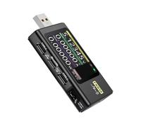 Testeur de tension USB avec écran LCD, détection de charge rapide | Surveillez la tension, le courant et la capacité en un coup d'œil avec un écran LCD de 2".