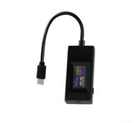 Testeur de tension USB DC TypeC 430 V 6 5 A Prise en charge des protocoles USB de charge rapide avec fonction mémoire de données (066C-noir)
