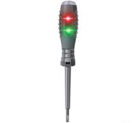 Testeur de tournevis électrique, détecteur de tension LED avec ID de fil Live/Zero et détecteur de point d'arrêt, outil à main en alliage à pointe magnétique (A)