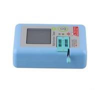 Testeur de transistor avec écran TFT de 1,8", détection automatique NPN/PNP/MOSFET/diode/condensateur/résistance/inducteur, LCR mètre avec mesure ESR, batterie rechargeable, bleu