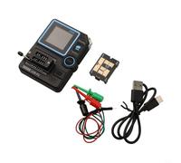 Testeur de transistor LCR-P1 avec support de patch remplaçable, chargement de type C, écran 1,44", design ultra compact pour des mesures électroniques précises