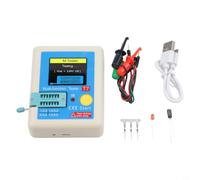 Testeur de transistor LCR-T7 avec écran TFT de 3,5", compteur de détection automatique, boîtier en plastique, large compatibilité des composants, pour les tests et la réparation électroniques