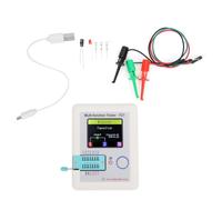 Testeur de transistor multifonction TC1 avec écran couleur TFT de 1,8 pouces pour transistors NPN PNP, condensateurs, résistances, diodes MOSFET, IGBT JFET Triacs, batteries et