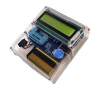 Testeur de transistor portable à monter soi-même, mesure résistances | Identifie automatiquement les PNP/NPN, MOSFET, diodes, pour batterie ou alimentation externe, boîtier ABS portable