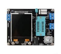 Testeur de transistor pour composant GM328A avec écran LCD numérique, résolution 160 x 128, détection de diode NPN PNP FET, batterie 9 V ou alimentation CC 6,8-12 V, générateur de signal 1 Hz à 2 MHz