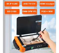 Testeur de vidéosurveillance, Test de caméra IP 8K H.265 X9-MOVTADHS Pro, testeur de caméra 8MP TVI/CVI/AHD/CVBS avec POE ++, puissance maximale de 90W, batterie 7000mAh(X9-MOVTAHDS Pro)