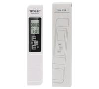 Testeur d'eau 3 en 1 pour eau potable : mesureur de TDS, de CE et de température avec rétroéclairage LCD ; mesureur de dureté d'eau précis pour piscines, aquariums et habitations.