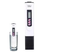 Testeur d'eau - Compteur Numérique Intelligent 2 en 1 | Testeur d'eau Électronique pour Aquarium De Laboratoire | Piscine Spa Étang Maison PVC 15.5cm 0-9999 0-80 ℃ Ports Lectures Précises