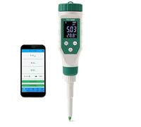 Testeur d'eau numérique Bluetooth pH-mètre avec Affichage LED - Moniteur de pH Portable pour Aquarium, Piscine, Spa, Testeur de qualité de l'eau hydroponique pour la Maison, la Cuisine