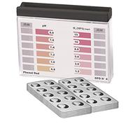Testeur d'eau Rapid Méthode pH et oxygène actif, avec 100 comprimés de test, 50 comprimés Phénol Red et 50 comprimés DPD4, affichage de 12 valeurs différentes