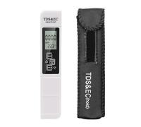 Testeur d'eau Stylo De Test Professionnel De Qualité De l'eau 3 en 1, Compteur TDS EC, Testeur De Température, Pureté De l'eau Potable, Testeurs Numériques De Qualité des Eaux(White Original)