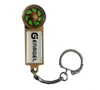 Testeur d'électrovanne magnétique pour détection de rotation de pompe et de moteur, indicateur de direction de champ AC avec boîtier en ABS, porte-clés portable (marron)