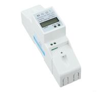 Testeur d'énergie sur rail DIN monophasé 220 V 40 A Affichage LCD 7 + 1 chiffres IP53 Indice de protection pour réseau CA 50 Hz pour une détection précise de la consommation d'énergie active dans les