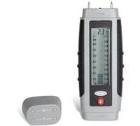 FISHTEC - Testeur d'Humidité Digital - Mesure Bois, Plâtre, Béton, Papier - Affichage LCD Double Lecture - Lampe LED Intégrée - Fonction Calibrage - Précision Professionnelle - Compact et