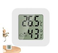 Testeur d'humidité ambiante pour utilisation en intérieur - Mesureur numérique de précision, moniteur de température et d'humidité pour terrarium, réservoir, maison, garage, chambre, sous-sol et serre