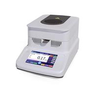 Testeur d'humidité, analyseur d'humidité halogène de 120 g avec écran tactile de 5 pouces et chauffage des particules en plastique pour aliments et maïs (120 g 0,005 g)