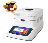 Testeur d'humidité, compteur halogène automatique avec écran tactile de 5", capacité de 120 g, lisibilité de 0,01 %, température réglable de 40 à 230 °C pour une utilisation agricole et industrielle