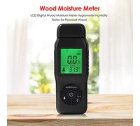 Testeur d'humidité en Bois Portable en Bois numérique avec rétroécran LCD Affichage de la température à Haute précision High Précision Détecteur de température pour la