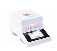 Testeur d'humidité en laboratoire rapide, analyseur d'humidité halogène numérique, lisibilité de 0,2 %, capacité de 50 g, chauffage de lampe halogène haute efficacité, convient pour caoutchouc/thé