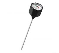 Testeur d'humidité et de pH du sol sans batterie, sonde à double capteur pour une analyse précise du sol du jardin dans les jardins domestiques et les petites fermes (modèle PH noir)