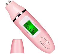 Testeur d'humidité faciale, testeur d'humidité de la peau, double sonde de détection d'huile et d'hydratation, style batterie, écran LCD, compact et portable pour voyage et maison