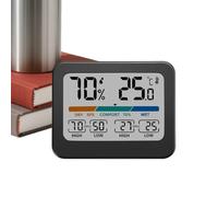 Testeur d'humidité, hygromètre pour utilisation en intérieur - Hygromètre numérique avec grand écran coloré | Pour utilisation dans la crèche, la salle de bain, la voiture et le lieu de travail