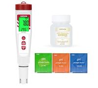 Testeur d'hydrogène d'eau, compteur de pH GIDIGI, compteur de qualité de l'eau numérique pH/ORP/H2/Temp avec ATC, testeur ORP, testeur d'hydrogène de haute précision pour l'eau potable hydroponique