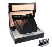 Testeur d'hydrophobie de films, machine de test de performance hydrofuge avec sortie en acier inoxydable, testeur de films de placage automobile avec débit d'eau réglable(Orange,Metal)