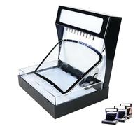 Testeur d'hydrophobie de films, machine de test de performance hydrofuge avec sortie en acier inoxydable, testeur de films de placage automobile avec débit d'eau réglable(White,Glass)