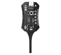Testeur d'inductivité - Test précis des composants électroniques - Analyse de circuit pour réparation de téléphone portable - Testeur de continuité avec détection électromagnétique (noir, 7,5 cm)