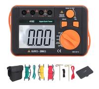 Testeur d'isolation Tester LCD Afficher le bouton du bouton de mise à la terre Resition de tension de tension 0,01 200Ω VC4102 pour le système d'alimentation électrique Tracks de