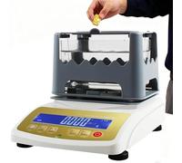 Testeur d'or électronique, Densimètre pour Métaux Précieux avec Précision De Pesée De 0,01 G/0,005 G/0,001 G, Appareil De Test De Pureté pour Or, Argent, Or K, Palladium Et Platine(NoPrinter,MDJ300K)