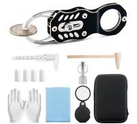 Testeur d'or et d'argent portable, technologie de résonance magnétique sensible, kit de test de frappe pour pièces de monnaie, convient pour les vitrines, les enchères, les voyages, la maison, les
