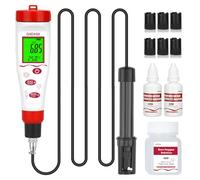 Testeur d'oxygène dissous intelligent GIDIGI pour l'eau, kit de test d'oxygène dissous avec compensation de sel et d'altitude, câble de sonde de 3 m, idéal pour les aquariums et les bassins.