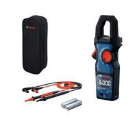Bosch Professional Pince ampèremétrique GMC 600-15 (Pince ampèremétrique TRUE RMS, courant alternatif jusqu’à 600 A, tension jusqu’à 600 V AC/DC, 2 x 1,5 V LR06 (AA), bandes de mesure MS 90, housse)