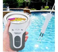 Testeur électronique de qualité d'eau pour piscine, mesurant le pH et la teneur en chlore, avec câble de 13 cm.-