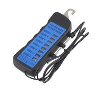 Testeur électronique de tension de clôture 12000 V avec 8 indicateurs néon, boîtier ABS résistant aux intempéries pour clôtures électriques de pâturage, testeur de tension pour fil et corde sur les