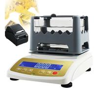 Testeur électronique Numérique De Pureté De l'or, Analyseur d'or Haute Précision, Vérificateur De Métaux Précieux, Test De Densité des Métaux, Détecteur De Carats(W/Printer,MDJ300K)