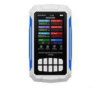 Testeur EMF 5 en 1 pour rayonnement électromagnétique, intensité de champ RF, température et humidité avec 2000 mAh pour batterie, charge de type C, fonction d'alarme et graphiques tendance pour