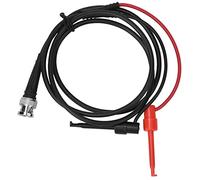 Testeur Fusible Voiture, Câble Test BNC Q9 Double Pince 1 m Rouge/Noir - Transmission 50 Ω, Isolation PVC Cuivre, Maintenance Auto et Oscilloscope ; câble oscilloscope