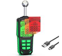 Testeur Humidité Mur,RDINSCOS MT36S Humidimètre NON Destructif Humidité Mur avec écran 3 Couleurs Détecteur Humidité avec 4 Modes pour Murs, Tuiles, Bois, Plâtre, Béton