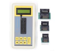 Testeur IC professionnel avec base de données de plus de 1300 puces, analyseur de composants polyvalent pour série 74HC/CD4000/HEF400, transistor compact et régulateur de tension (avec prise de test)