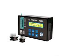 Testeur IC TESTER-T100 pour puces logiques série 74HC Testeur de transistors Testeur TESTER-T100 avec 1300 modèles de puces Testeur électronique TESTER-T100 pour 74LS et CD4000 Testeur de composants