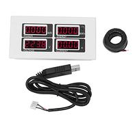 Testeur multifonctionnel de courant, tension, puissance et énergie à LED CA, multimètre électrique avec alarme de surcharge, affichage numérique pour 80-260 V/100 A, usage