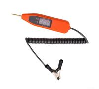 Testeur numérique avec écran LCD pour l'analyse de circuit automobile et la vérification de tension sur voitures, motos et équipements de terrassement (orange)