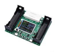Testeur numérique de capacité de batterie avec écran LCD, compteur de puissance de type C pour lithium pour contrôle de l'état de la batterie, surveillance en temps réel de la tension mAh mWh, vert